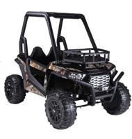 Megastar 12 V Double Seater Quadzilla Crawler Buggy For Big Kids With Leather Seats - Camouflagh (UAE Delivery Only)