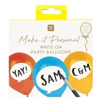 Talking Tables Birthday Brights - Writable Balloons (Pack of 12) - thumbnail