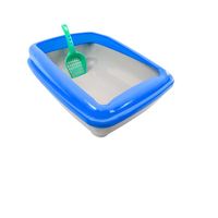 Cado Pet Open Cat Toilet With Scoop-large Blue - 39X50X17cm