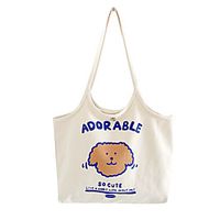 Women's Unisex Bags Canvas Canvas Bag Beige Lightinthebox - thumbnail