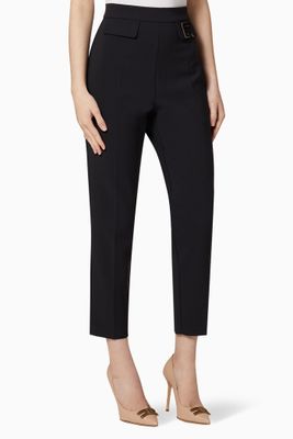 Logo Crêpe Skinny Pants