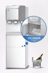 Gratus Water Dispenser Hot, Cool & Cold 3 Tap With Ice Maker (White), 1 Year Full & 2 Year Compressor Warranty, Model -GWID1100ACR1DX