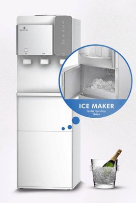 Gratus Water Dispenser Hot, Cool & Cold 3 Tap With Ice Maker (White), 1 Year Full & 2 Year Compressor Warranty, Model -GWID1100ACR1DX