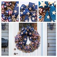 American Independence Day Wreath 30CM Door Hanger - Home Fabric Decoration for Patriotic Celebrations For Memorial Day/The Fourth of July Lightinthebox