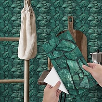 12/24/36pcs Wall Tiles Sticker Peel And Stick Vinyl Splash Back Transfer Sticker Decal For Living Room Kitchen Bathroom Adhesive Tiles 12x6Inches/30x15cm miniinthebox