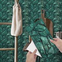 12/24/36pcs Wall Tiles Sticker Peel And Stick Vinyl Splash Back Transfer Sticker Decal For Living Room Kitchen Bathroom Adhesive Tiles 12x6Inches/30x15cm miniinthebox - thumbnail