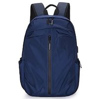 Men's Backpack Mini Backpack Daily Solid Color Nylon Large Capacity Lightweight Zipper Black Blue Gray Lightinthebox - thumbnail