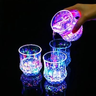 2/5/10pcs Light Up Cups Glow In The Dark Party Supplies Colorful LED Glowing Beer Cup For Party Birthday Christmas Disco miniinthebox