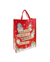 North Pole PP Woven Portrait Gift Bag Jumbo 32562-25C