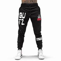 Men's Chino Sports Outdoor Sports Casual Sports Pants Tactical Cargo Pants Letter Full Length Print Black Gray miniinthebox - thumbnail