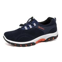 Men Elastic Laces Slip Resistant Breathable Outdoor Casual Sneakers