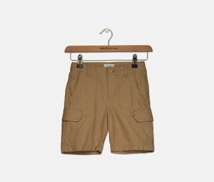 Kids Boys Cargo Pocket Short  Brown