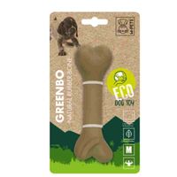 M-PETS Greenbo Natural Rubber Bone Dog Toy Medium (Pack of 2)