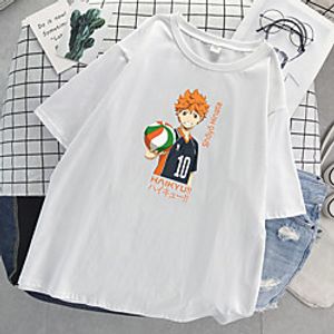 Inspired by Haikyuu Cosplay Cosplay Costume T-shirt Polyester / Cotton Blend Print T-shirt For Women's / Men's miniinthebox