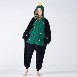 Christmas Fleece Pajamas Onesies Wearable Blanket Women Jumpsuit Warm Romper Sleepwear One Piece Hooded Playsuit Loungewear miniinthebox
