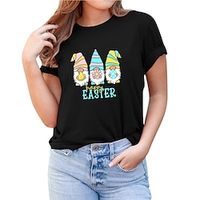 Women's T shirt Tee Graphic Letter Weekend Easter Black White Pink Print Short Sleeve Fashion Round Neck Regular Fit Summer Lightinthebox