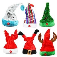 Electric Music Swing Hat Christmas Children's Toy Gift Holiday Decoration Birthday Gift Lightinthebox - thumbnail