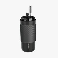 Lepresso Coffee Mug with Sleeve and Straw 520ml - Grey (LPCM520GY)