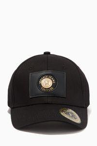 V-Emblem Cap in Cotton