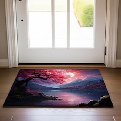 Purple Sunset Doormat Non-Slip Oil Proof Rug Indoor Outdoor Mat Bedroom Decor Bathroom Mat Entrance Rug Door Mat Lightinthebox