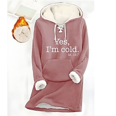 Women's Hoodie Sweatshirt Pullover Sherpa Fleece Lined Letter Warm Fuzzy Drawstring Front Pocket Print Light Pink Black Pink Casual Sports Hoodie Long Sleeve Top Micro-elastic Fall Winter Lightinthebox Women's Hoodie Sweatshirt Pullover Sherpa Fleece Lined Letter Warm Fuzzy Drawstring Front Pocket Print Light Pink Black Pink Casual Sports Hoodie Long Sleeve Top Micro-elastic Fall Winter Lightinthebox