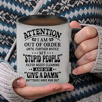 1pc I Crochet So I Don't Choke People Cup Knitting Coffee Mug Halloween Black Cat Gifts For Cat Lovers Party Gift Holiday Gift Christmas Gift Lightinthebox - thumbnail