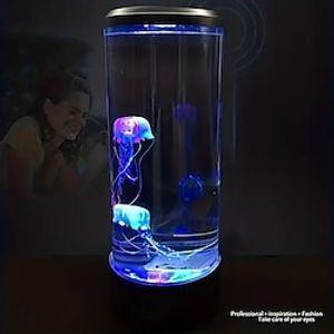 1pc Jellyfish Lava Lamp Electric Aquarium Ocean Night Lights LED Jellyfish Mood Lights With Color Changing For Living Room Home Bedroom Desktop Decoration Gift For Boys And Girls miniinthebox