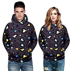 Men's Pullover Hoodie Sweatshirt Graphic Graphic Prints Print Hooded Sports  Outdoor Daily 3D Print Casual Hoodies Sweatshirts  Long Sleeve Purple miniinthebox