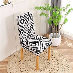 Dining Chair Cover Stretch Chair Seat Slipcover Soft Durable Washable Furniture Protector For Dining Room Party miniinthebox