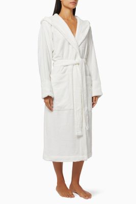 Hooded Bathrobe in Organic Cotton Hooded Bathrobe in Organic Cotton