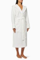 Hooded Bathrobe in Organic Cotton - thumbnail