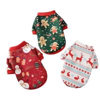 Christmas Pet Sweaters Outfits for Pets - Medium 3Pcs