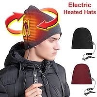 Electric Heated Hats USB Powered Ear Care Knitting Hat Windproof Temperature Adjustable for Outdoor Sport Cycling Hiking Lightinthebox - thumbnail