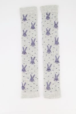 Kids Girls One Pair Legwarmers Grey Kids Girls One Pair Legwarmers Grey