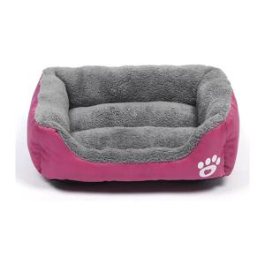 Nutrapet Grizzly Square Dog Bed Wine Red Extra Large - 80 x 60 cm