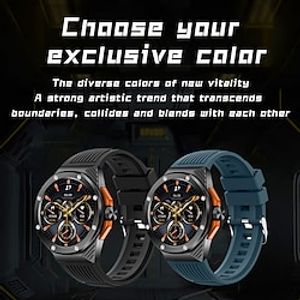 696 HT8 Smart Watch 1.46 inch Smartwatch Fitness Running Watch Bluetooth Pedometer Call Reminder Sleep Tracker Compatible with Android iOS Women Men Hands-Free Calls Message Reminder Camera Control miniinthebox