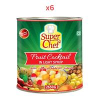 Super Chef Spanish Fruit Cocktail 2650Gm (Pack Of 6)