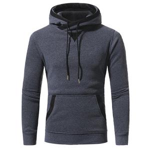 Mens Solid Color Casual Sport Hooded Tops