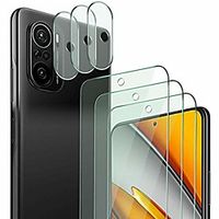 qhohq 3 pieces protective film for xiaomi poco f3 with 3 pieces camera protective film, tempered glass membrane, 9h hardness - hd - anti-scratch - bubble-free - easy to install Lightinthebox - thumbnail