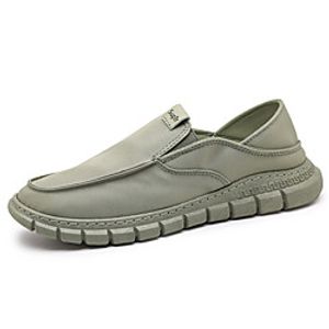 Men's Loafers  Slip-Ons Classic Chinoiserie Beach Daily Elastic Fabric Non-slipping Wear Proof Green Black Beige Spring miniinthebox