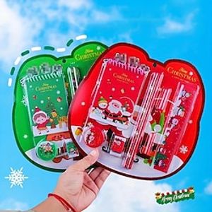 8pcs/set Christmas Stationery Set Christmas Small Gift Cartoon Student Learning Supplies Including, Pencils, Erasers, Rulers, Pencil Sharpeners, Notebooks Etc miniinthebox