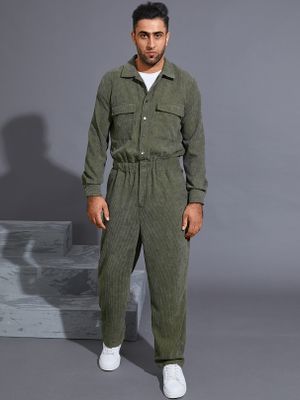 Men Autumn Fashion Retro Corduroy Double Pockets Jumpsuit Men Autumn Fashion Retro Corduroy Double Pockets Jumpsuit