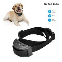 Anti-Bark No Bark Electric Vibration Adjustable Dog Pet Electronic Training Collar - thumbnail