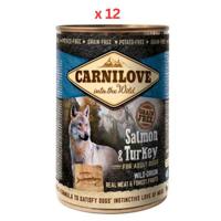 Carnilove Salmon & Turkey For Adult Dogs (Wet Food Cans) 400g (Pack Of 12)