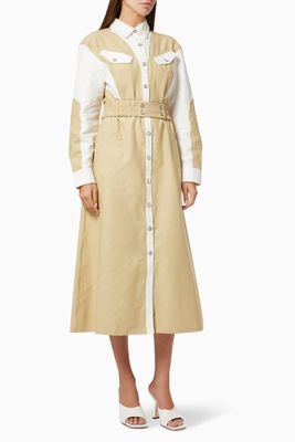 Long Before Shirt Dress in Cotton Long Before Shirt Dress in Cotton