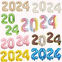 2024 Balloons, 2024 Foil Number Balloons,2024 Balloons New Year, Large 2024 Mylar Balloons for 2024 New Years Eve Party Supplies Festival Birthday Anniversary Graduation Decorations miniinthebox - thumbnail