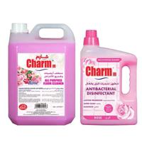 Charmm - Antibacterial Disinfectant Rose 3L + All Purpose Floor Cleaner Rose 5L