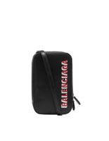 Leather Small Logo Shoulder Bag - thumbnail