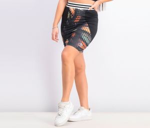 Womens Slim Skirt  Black Combo