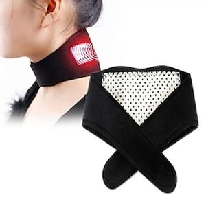 Neck And Shoulder Massager Tourmaline Magnetic Neck Massager Neck Guard Self-Heating Belt Magnetic Wrap Neck Brace (Black) Lightinthebox